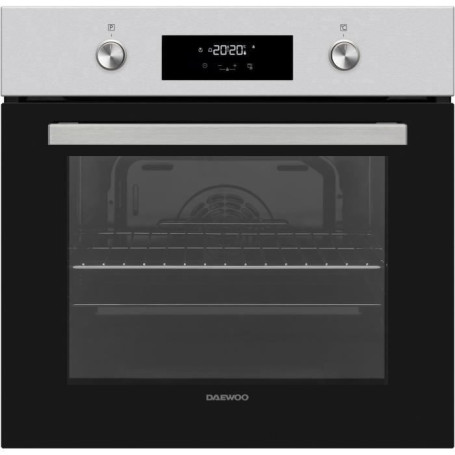 Four encastrable DAEWOO avec pyrolyse et chaleur tournante - Inox/Noir