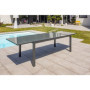 Table de jardin extensible TOLEDE en aluminium gris anthracite