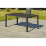 Ensemble repas de jardin CAYENNE 7 places en aluminium gris anthracite