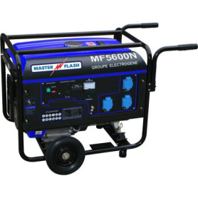 Groupe électrogène essence MASTER FLASH 5500 W avec chariot - Monophasé