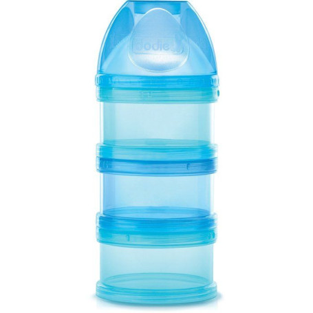 Boîte Doseuse 3 Compartiments DODIE - Séparable et Transparente - Bleu Lagoon