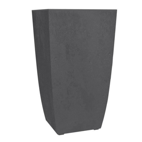 Pot de Fleurs Carré Haut Diva Basalt - 42 L - Gris Anthracite