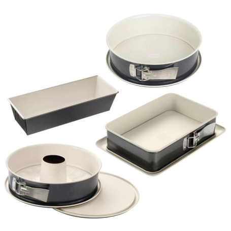 Ensemble de 4 moules à gâteaux en céramique - Dr Oetker