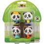Coffret de Figurines Klorofil - Famille Panda Sophie la Girafe