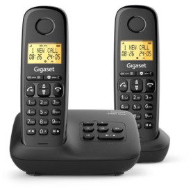 GIGASET Basic 100A DUO - Téléphone Fixe avec Répondeur et Mains Libres