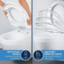 Ensemble WC à poser GROHE Euro Ceramic - Sortie horizontale sans bride