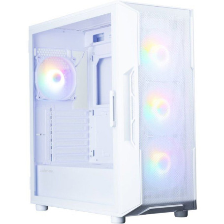 Boîtier PC ZALMAN i3 NEO V2 Blanc avec Panneaux en Verre Trempé