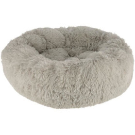 Corbeille Douce Fluffy pour Chiens et Chats - Ø76 cm - Gris Clair