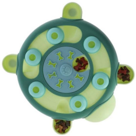 Jeu de réflexion pour chiens et chats - KERBL Turtle - Ø 25 cm - Turquoise