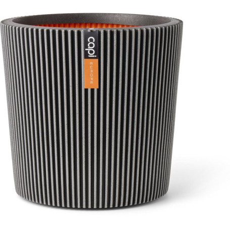 Vase Conique Groove NL Anthracite - CAPI EUROPE