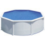 Kit Piscine Hors Sol Acier Ronde GRE Ø370 x 122 cm avec Filtre et Échelle