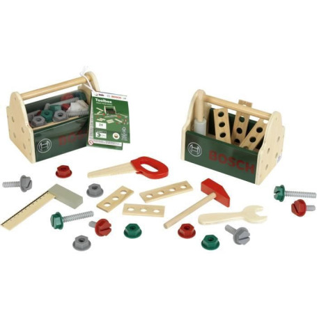 Caisse à outils en bois FSC KLEIN avec accessoires pour enfants