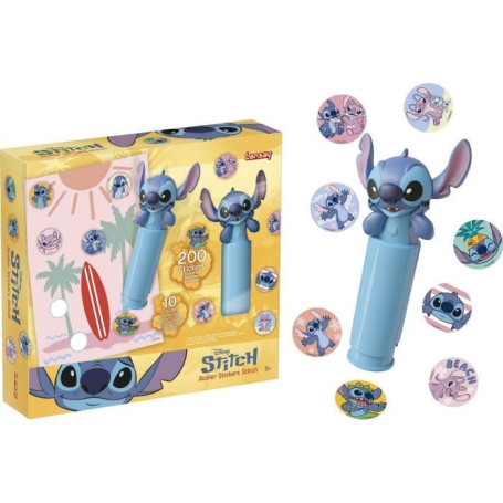 Atelier Stickers Stitch - LANSAY avec Tampon Magique et 200 Stickers