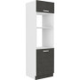 Meuble Colonne Four Design Gris 2 Portes - 60x57x210 cm