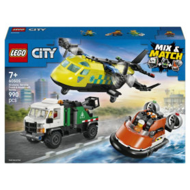 LEGO City 3-en-1 : Avion, Camion d'Assistance et Aéroglisseur Modulables