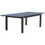 Table de Jardin Extensible MIAMI en Aluminium Gris Anthracite - 12 Personnes