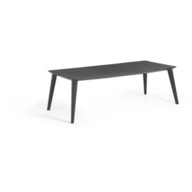 Table de Jardin Lima en Résine Graphite pour 8 à 10 Personnes