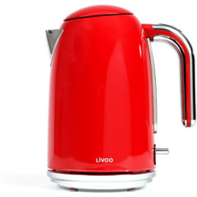 Bouilloire Électrique Rétro Rouge 1,7 L - LIVOO DOD180R