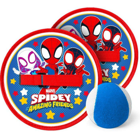 Jeu de Lance-Attrape Balle Spidey - 2 Raquettes MARVEL