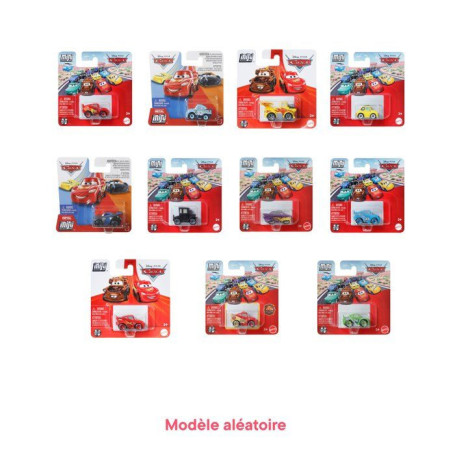 Mini Véhicule CARS en Métal - Personnages de la Franchise