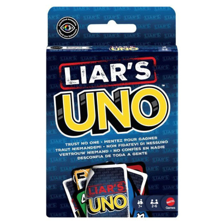 UNO Liar's - Jeu de cartes bluff et stratégie pour toute la famille