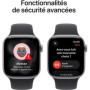 Apple Watch Series 11 GPS 42mm - Boîtier Aluminium Space Grey avec Bracelet Sport Noir