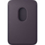 Coque Portefeuille MagSafe pour iPhone - Tissage Fin Midnight Purple