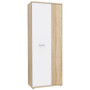 Armoire à chaussures contemporaine MISCA - Chêne Sonoma et Blanc Mat