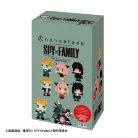 Nanoblock Gift Box Spy Family - Ensemble de Construction Mini-Figurines