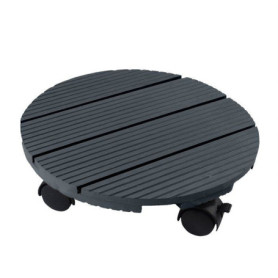 Support de pot roulant anthracite - NATURE - 30 cm