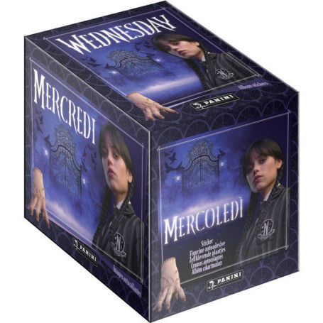 Boîte de Stickers PANINI - Wednesday 2 avec 36 Pochettes et 180 Stickers