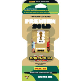 Pochette Premium OR PANINI - Coupe du Monde FIFA 2026 avec 3 Cartes Édition Limitée