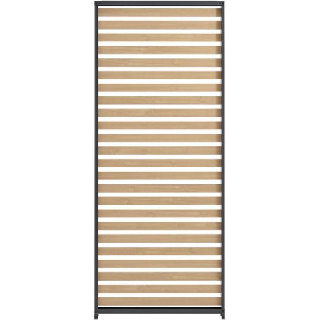 Persienne en Aluminium GAYA pour Pergola - Gris Naturel 229 x 93 cm