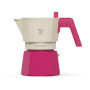 Cafetière Italienne Pezzetti Futurexpress 6 Tasses Fuchsia en Aluminium