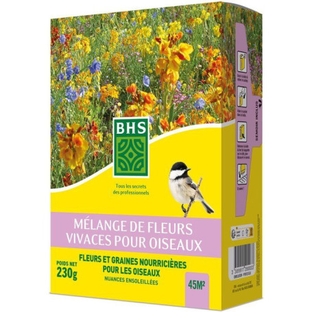 Mélange de Fleurs Vivaces pour Oiseaux - 18 Variétés - 230 g