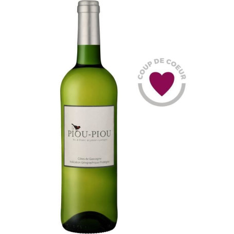 Piou Piou des Vignes - Vin Blanc Sec Côtes de Gascogne 2023