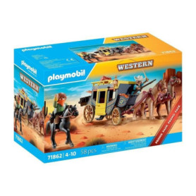 PLAYMOBIL Attaque de Diligence au Far West - Promo Pack 58 pièces