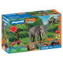 Pack Playmobil Eléphants et Soigneur - My Life au Zoo