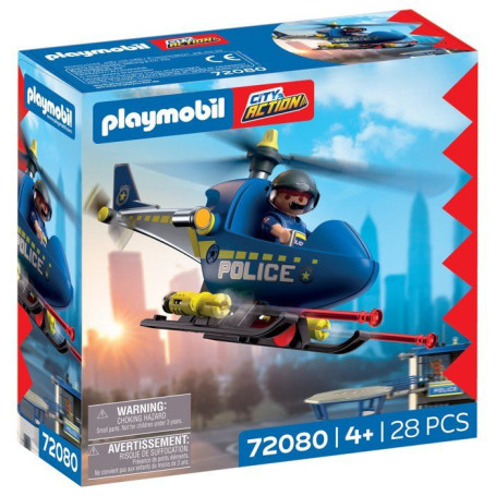 Hélicoptère de Police PLAYMOBIL pour Missions Aériennes