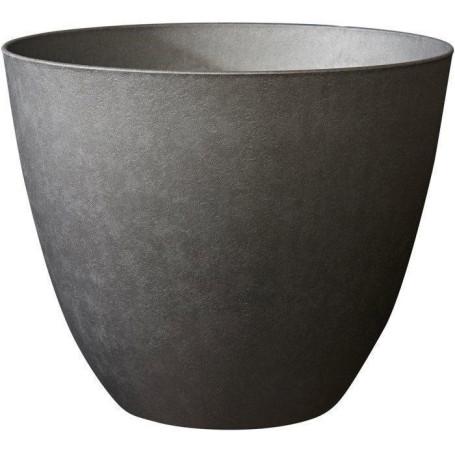 Pot de Fleurs Rond Élément Ø 50 cm - EDA - Gris Anthracite