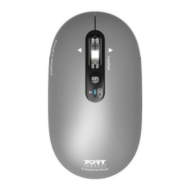 Souris sans fil Bluetooth PURE MAC - PORT Designs - Rechargeable Gris