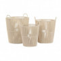 Set de basket DKD Home Decor Beige Métal Coton (42 x 42 x 51 cm) 229,99 €