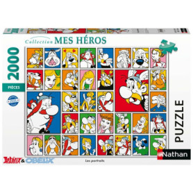 Puzzle Nathan 2000 pièces - Les Portraits d'Astérix
