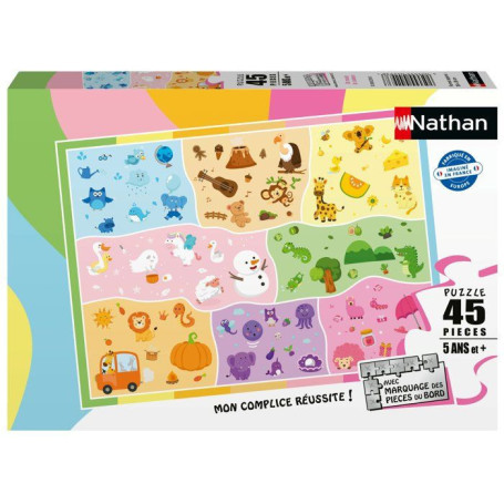 Puzzle Nathan 45 pièces - Un monde de couleurs pour enfants dès 5 ans