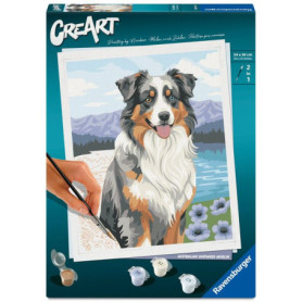 Ravensburger CreArt - Peinture par numéros Berger Australien 24x30 cm