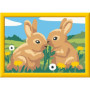 Kit de Peinture par Numéros Ravensburger - Lapins Mignons 13x18cm