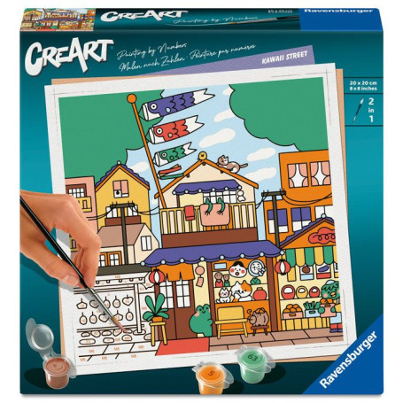 Ravensburger CreArt - Peinture par Numéros Kawaii Street pour Adultes
