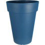 Pot de Fleurs Riviera Soleilla Haut en Plastique Bleu - H65 x D49 cm