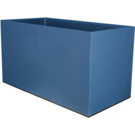 Jardinière Rectangulaire Riviera Granit en Plastique - Bleu 79x39,5x44,5 cm