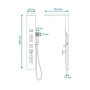Colonne de Douche Hydromassante TORQUAY - Finition Noire par Edouard Rousseau